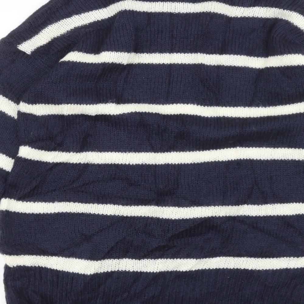 New Look Womens Blue Striped  Pullover Jumper Size S
