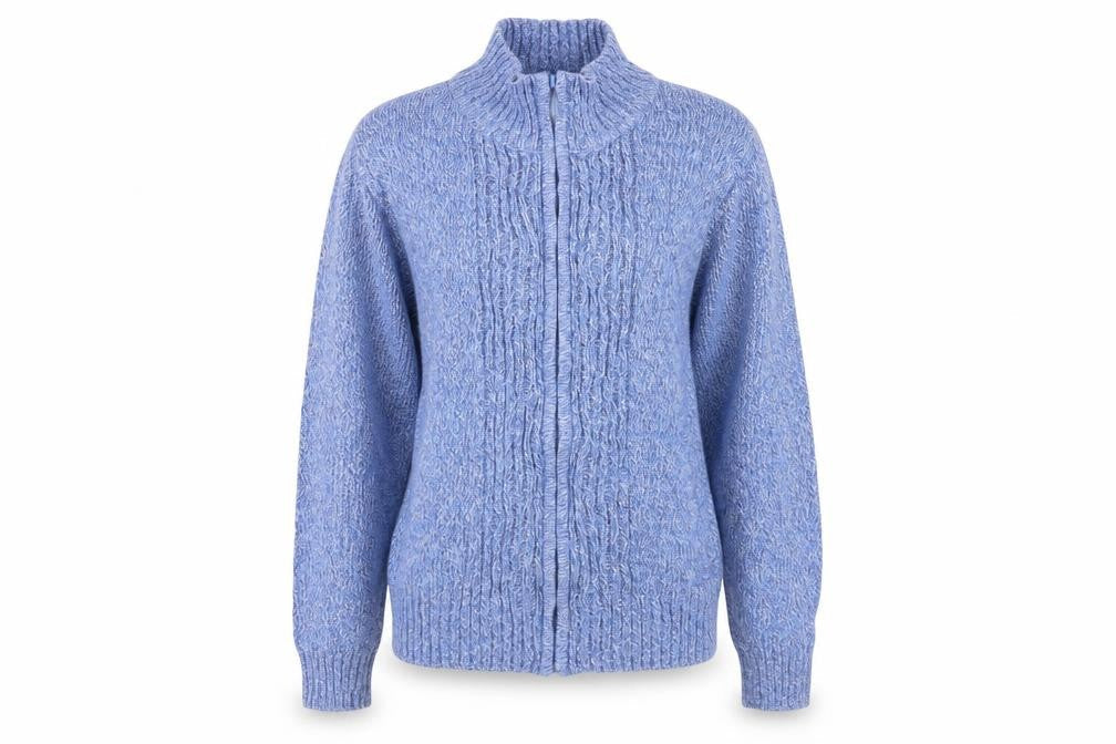 EWM Womens Blue   Full Zip Jumper Size M