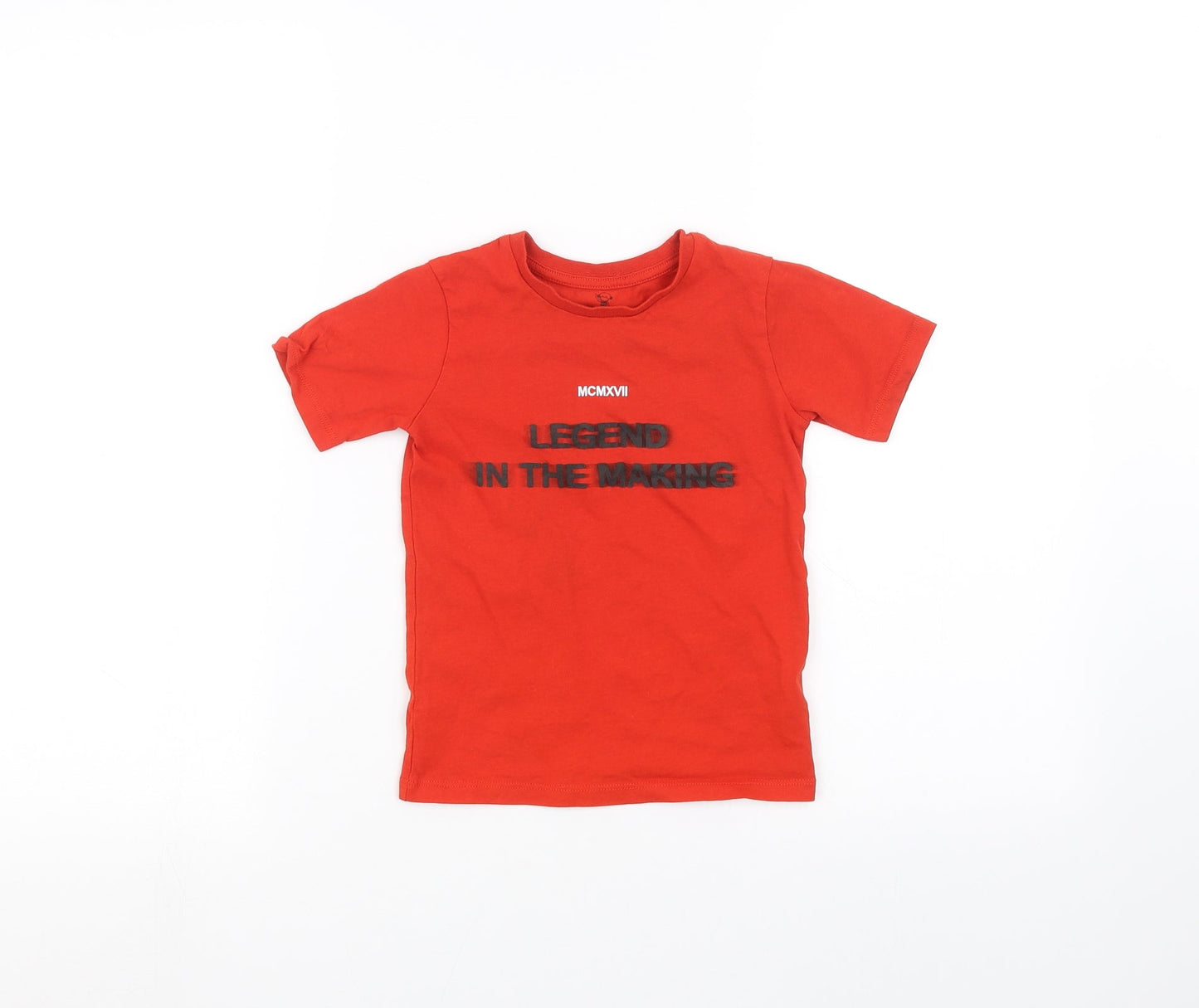 River Island Girls Red   Basic T-Shirt Size 2-3 Years