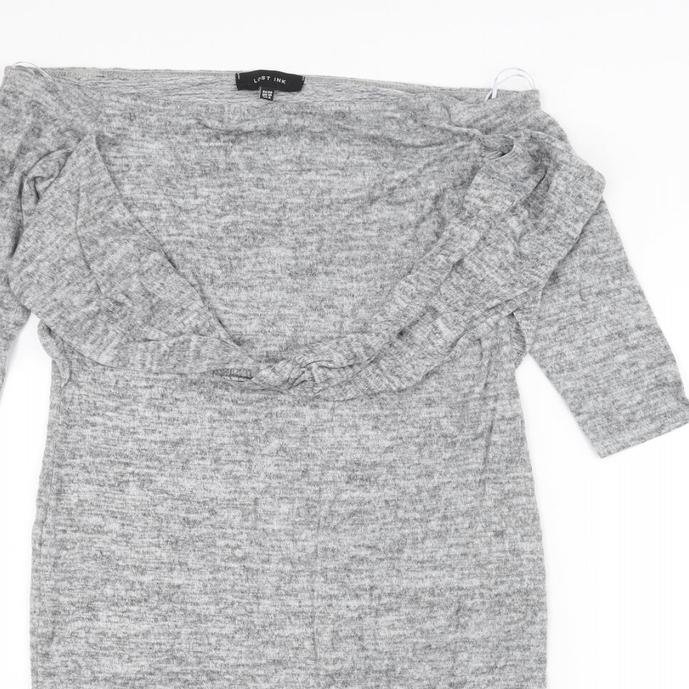 Lost ink Womens Grey   A-Line  Size 10