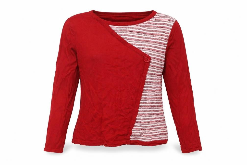 Bonmarché Womens Red Pullover Jumper Size M