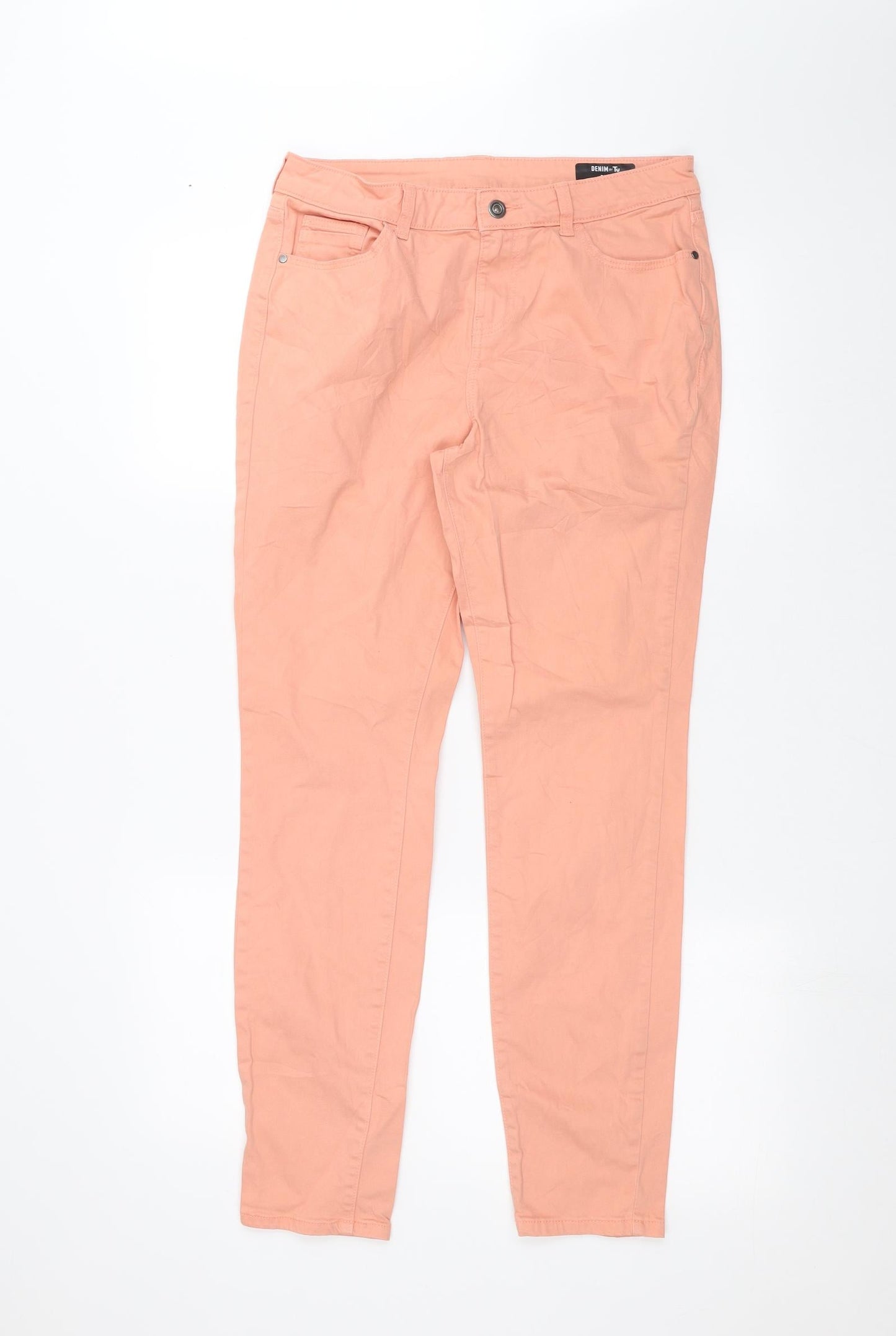 TU Womens Pink   Skinny Jeans Size 10 L27 in