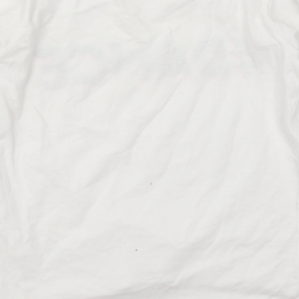 Preworn Girls White   Basic T-Shirt Size 8 Years  - Dance