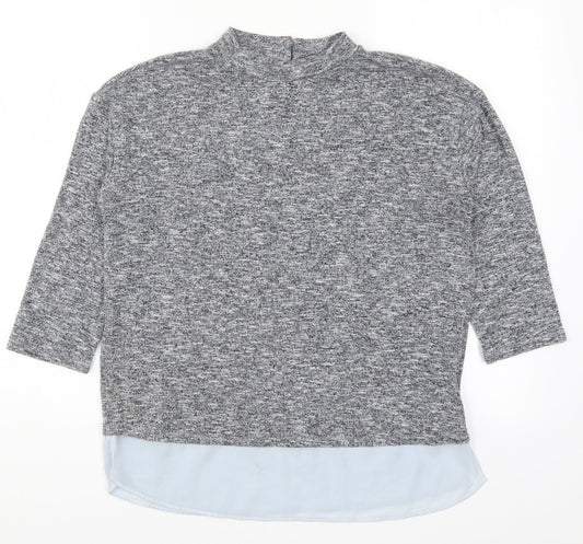 F&F Womens Grey   Basic T-Shirt Size 10