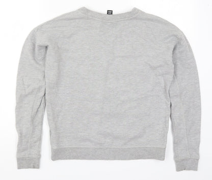 Back view of IVY PARK women’s grey pullover sweatshirt, size XS