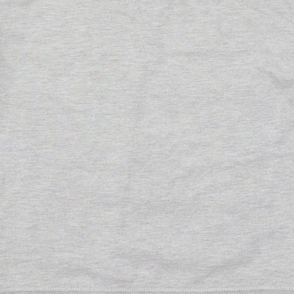 Brand and care label for IVY PARK women’s grey pullover sweatshirt, size XS
