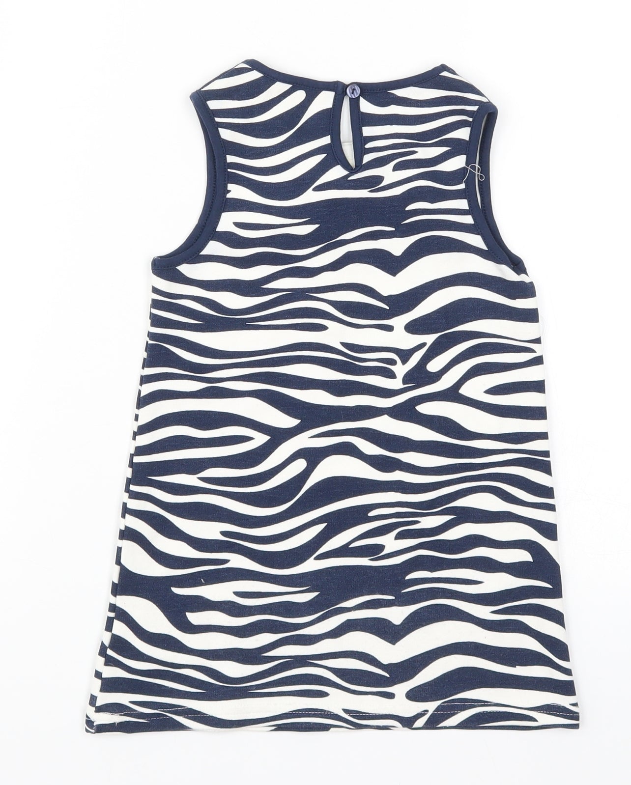 Matalan Girls Blue Animal Print  Basic Tank Size 3 Years