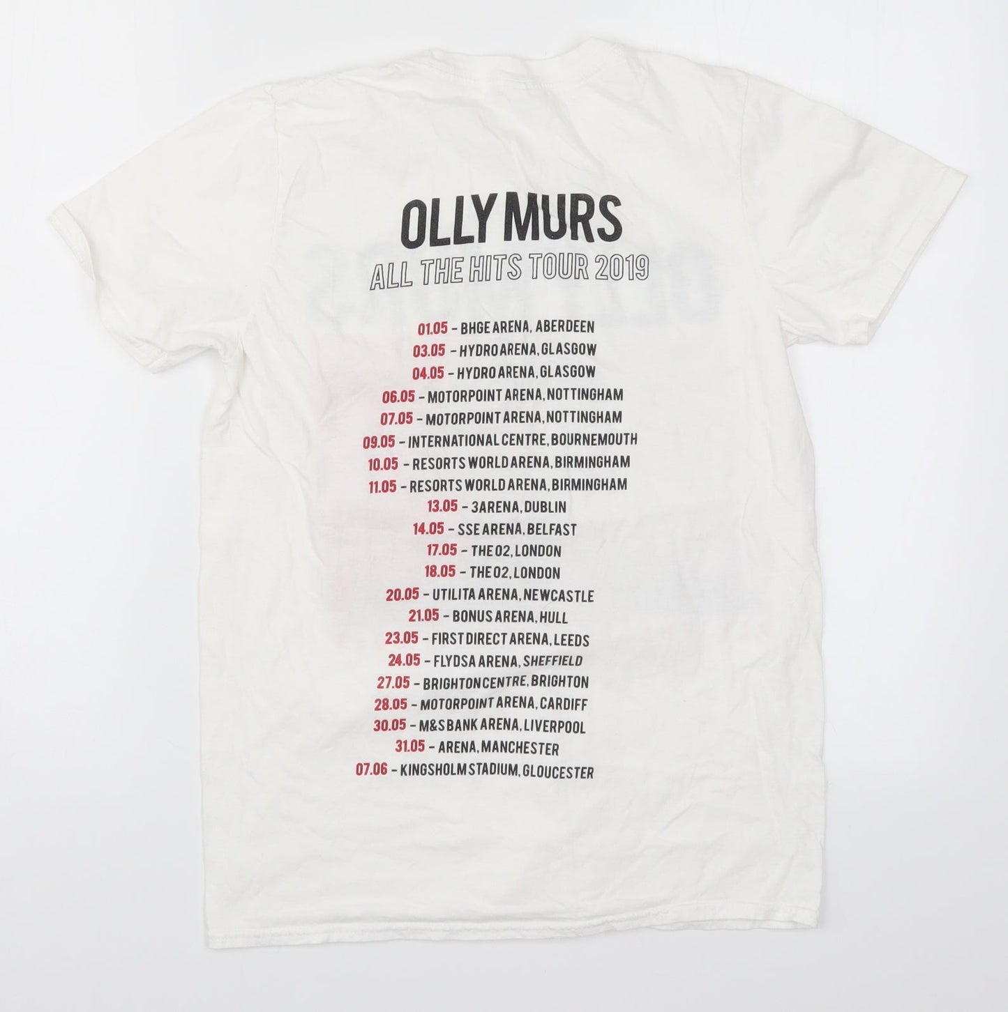 Gildan Womens White   Basic T-Shirt Size S  - Olly Murs