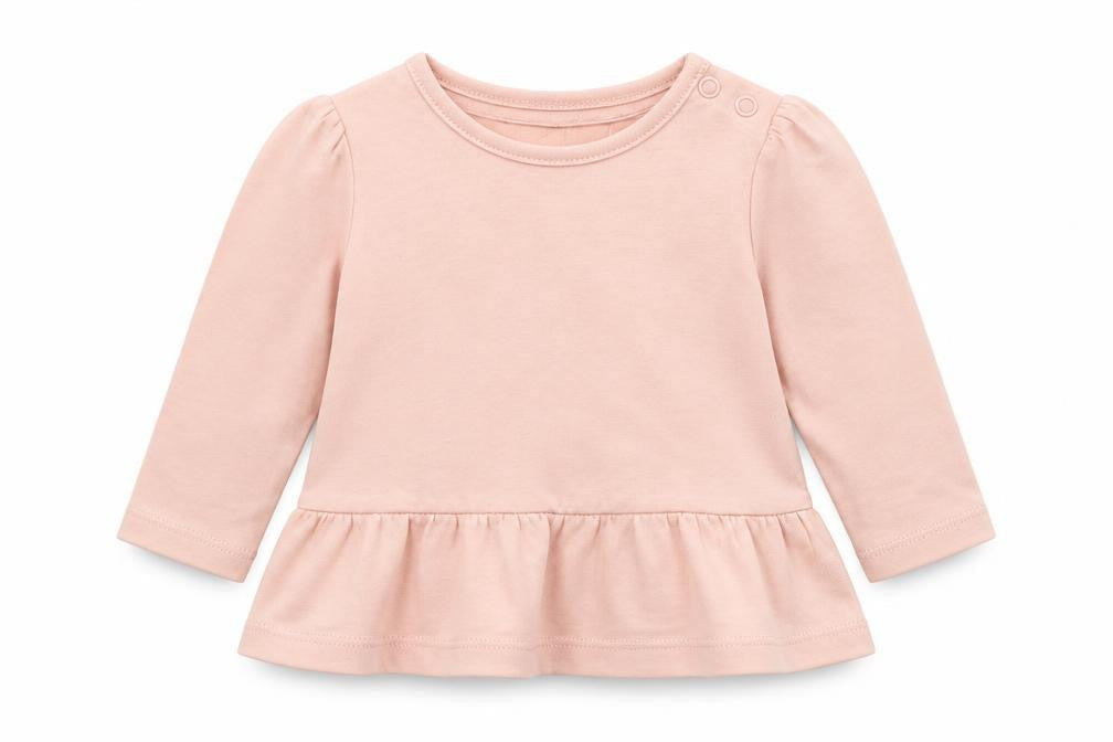 TU Girls Pink   Basic T-Shirt Size 0-3 Months