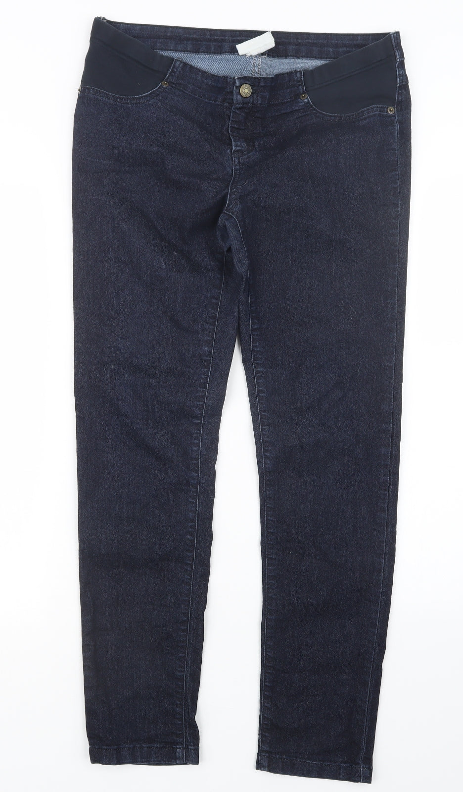 JoJo Maman Bébé Womens Blue  Denim Straight Jeans Size S L29.5 in