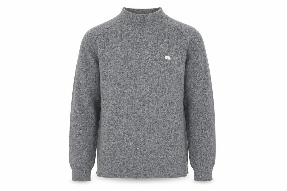 Raging Bull Boys Grey  Knit Pullover Jumper Size 12 Years