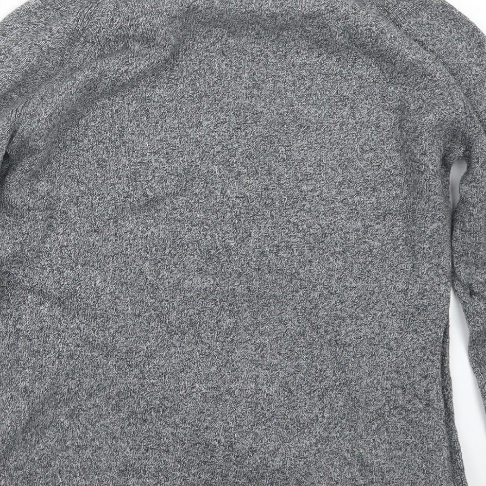 Raging Bull Boys Grey  Knit Pullover Jumper Size 12 Years