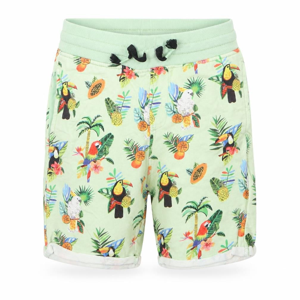 H&M Boys Green Geometric  Sweat Shorts Size 7 Years