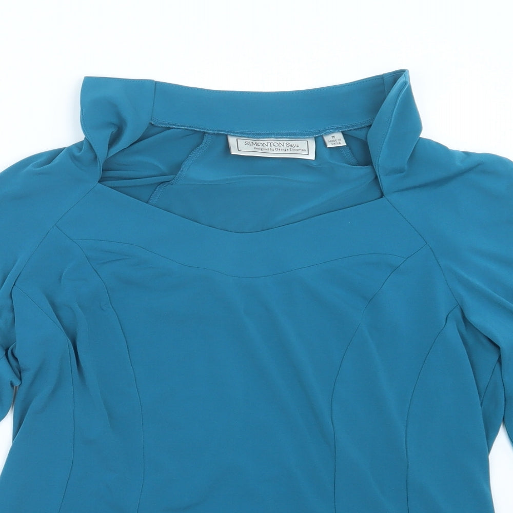 Simontons Says Womens Blue   Basic Blouse Size M