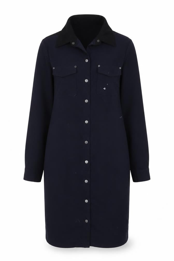 Fenn Wright Manson Womens Blue   Basic Button-Up Size 14