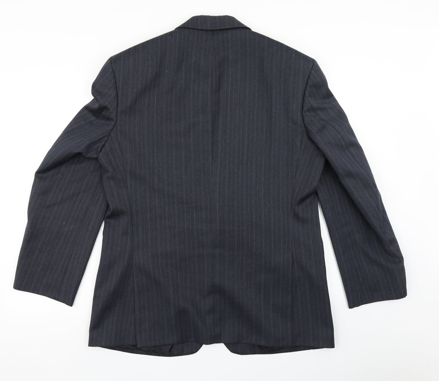 St Michael Mens Blue Striped  Jacket Blazer Size 40