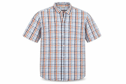 Oak Valley Mens Blue Plaid   Button-Up Size XL