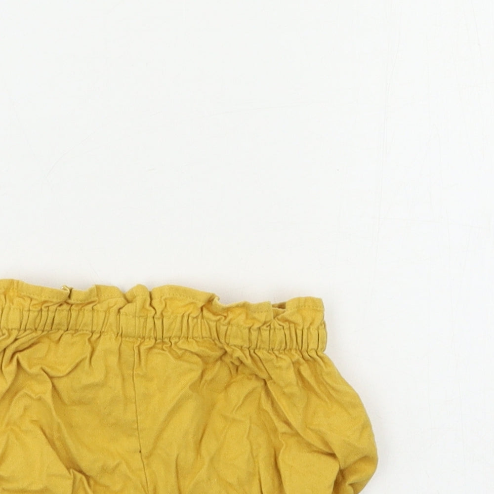 TU Baby Yellow   Cropped Trousers Size 6-9 Months