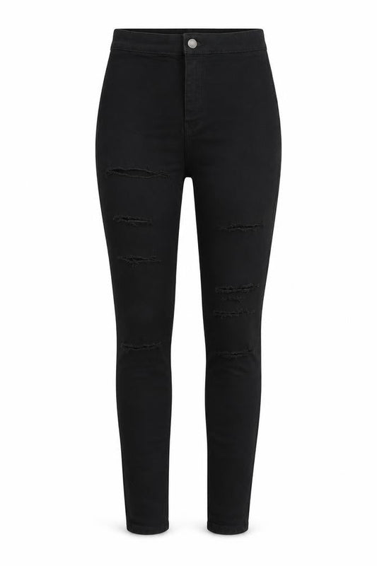 Topshop Womens Black  Denim Jegging Jeans Size 26 in L27 in