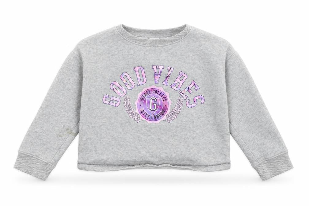 NEXT Girls Grey   Pullover Sweatshirt Size 6 Years