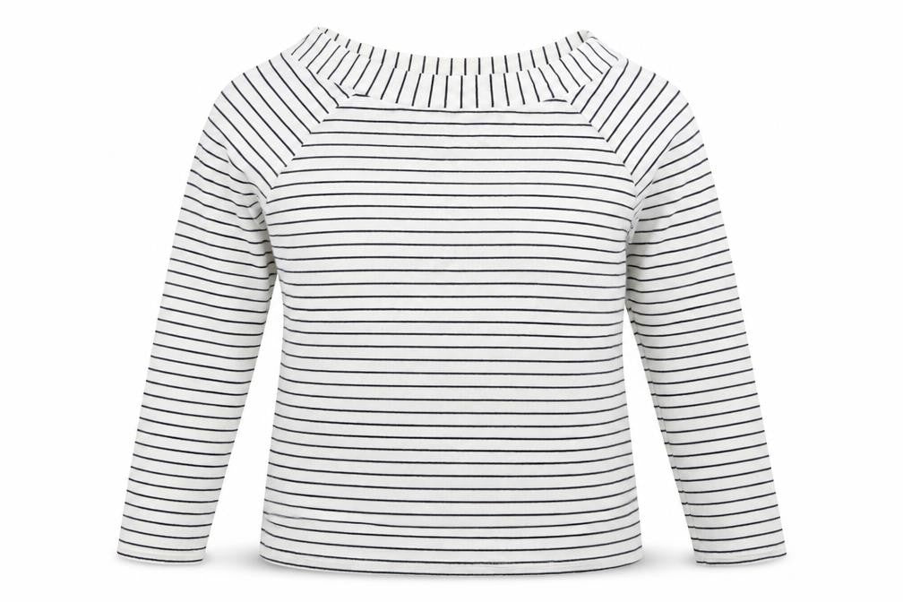 F&F Womens White Striped  Pullover Jumper Size 14
