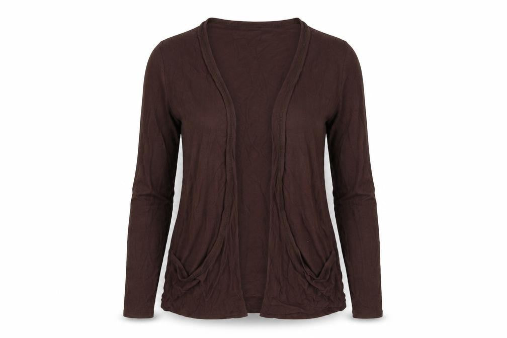 Sassy Womens Brown   Cardigan Jumper Size S