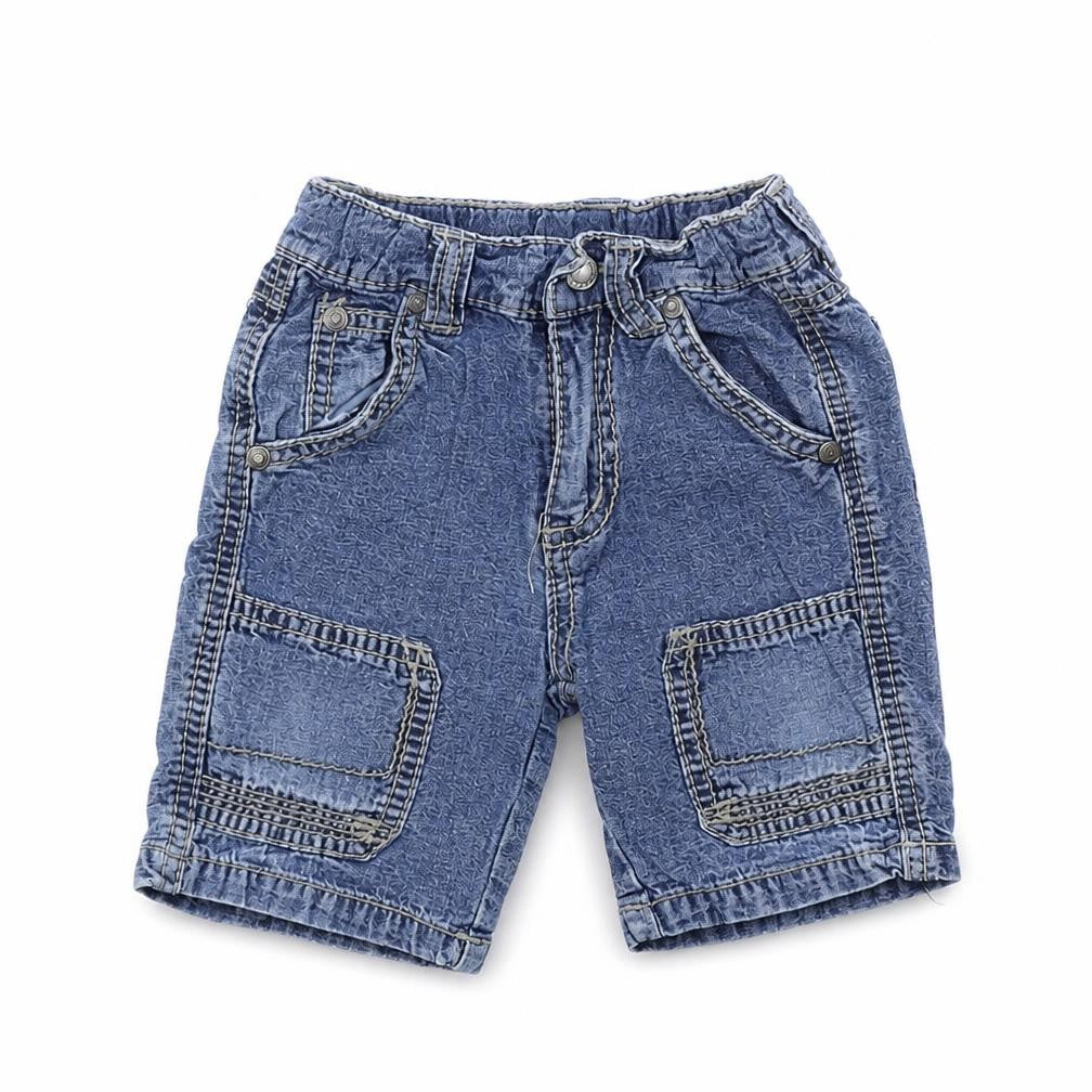 Pumpkin Patch Boys Blue Colourblock  Cropped Trousers Size 6-9 Months