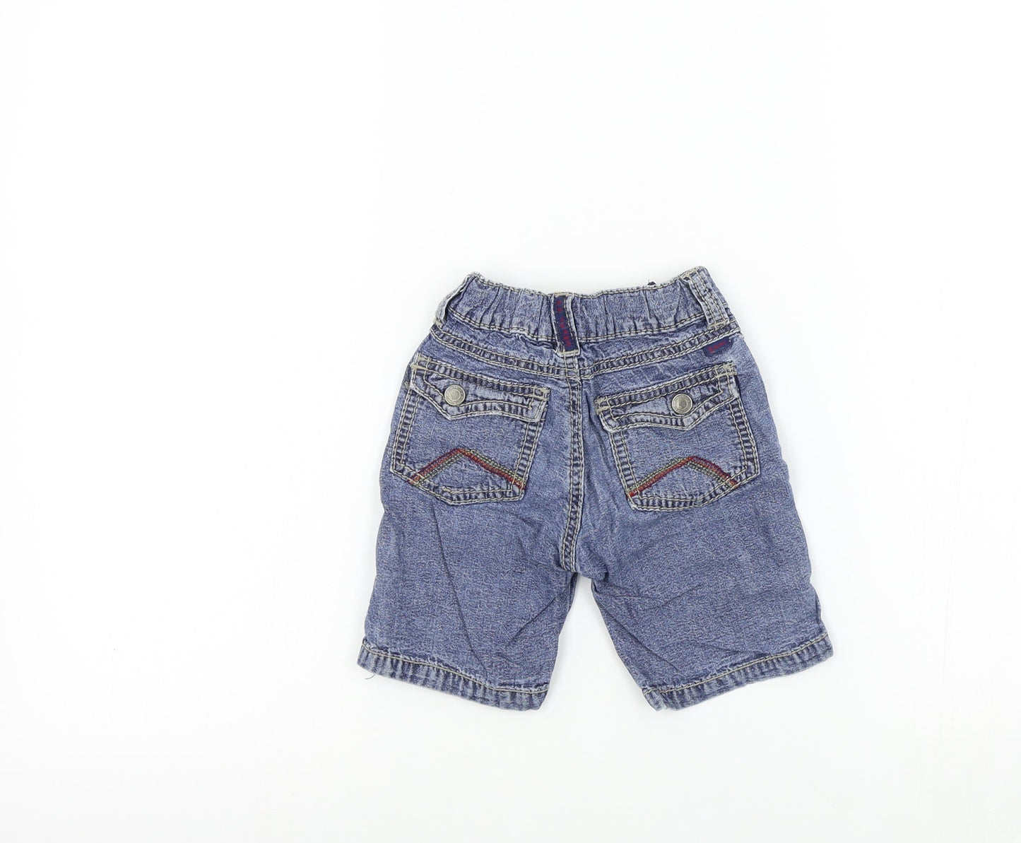Pumpkin Patch Boys Blue Colourblock  Cropped Trousers Size 6-9 Months