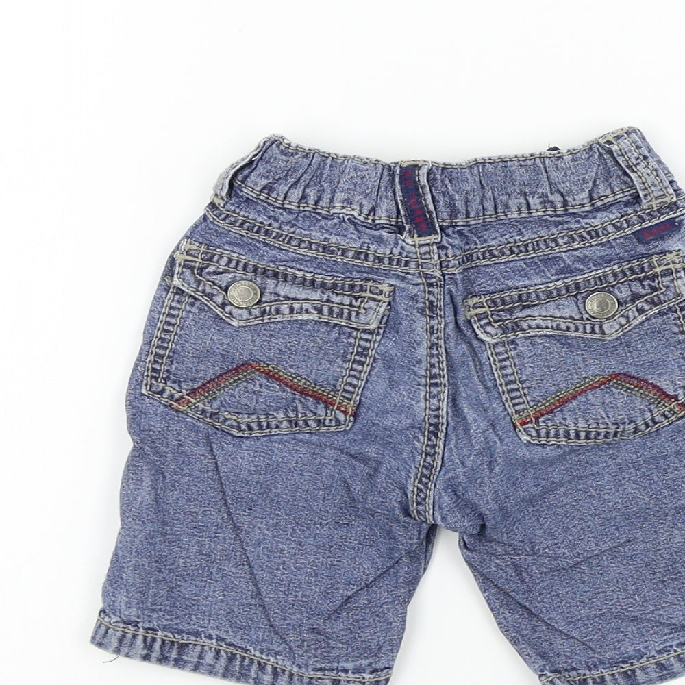 Pumpkin Patch Boys Blue Colourblock  Cropped Trousers Size 6-9 Months