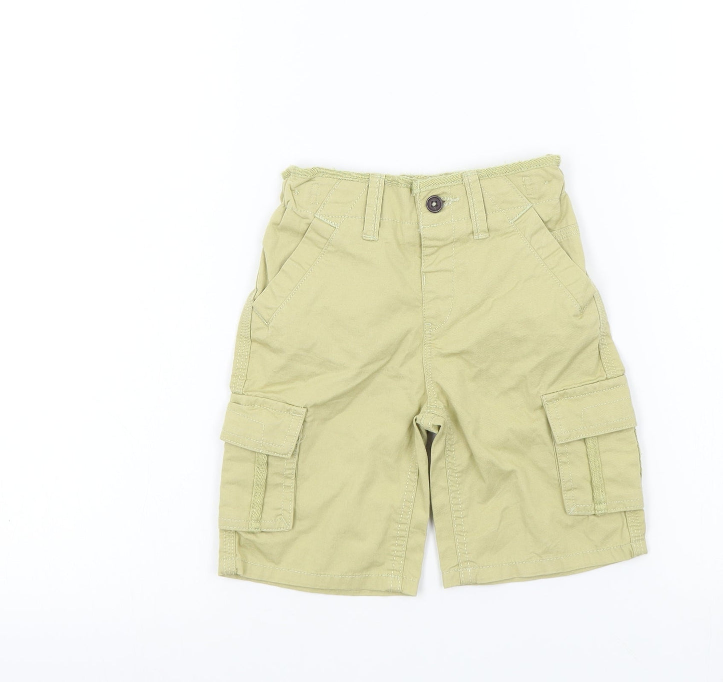 Preworn Boys Brown Colourblock  Bermuda Shorts Size 2 Years