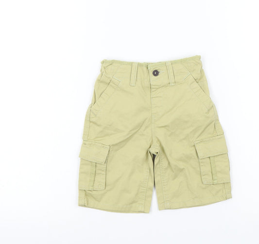 Preworn Boys Brown Colourblock  Bermuda Shorts Size 2 Years