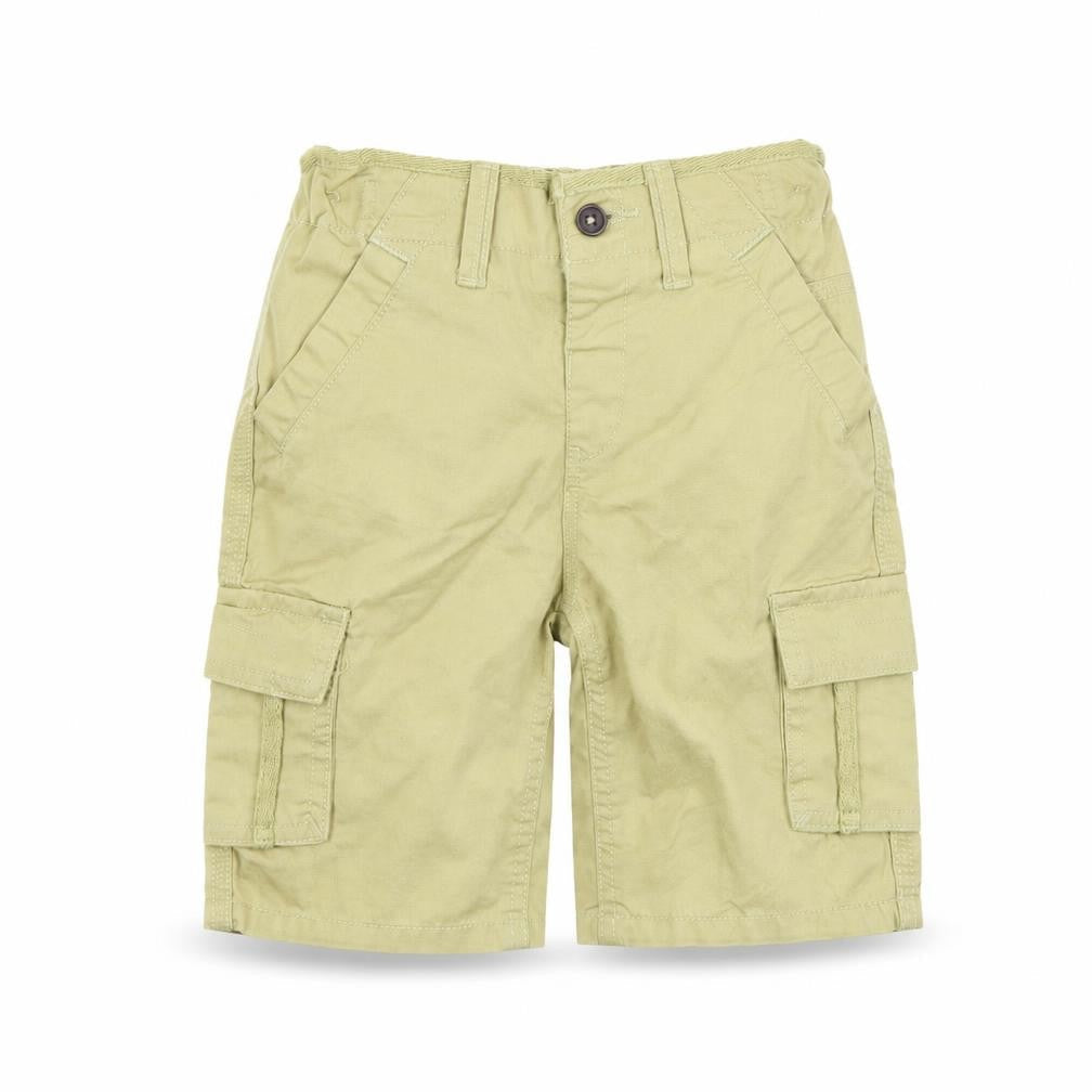 Preworn Boys Brown Colourblock  Bermuda Shorts Size 2 Years