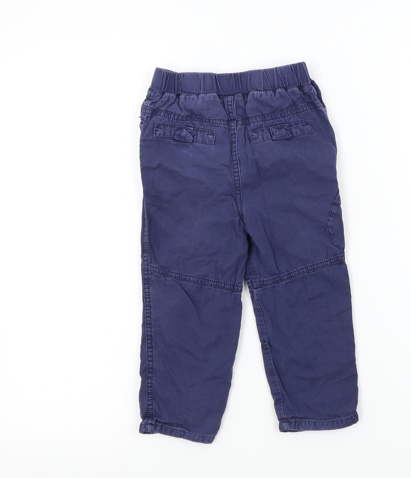 M&Co Boys Blue Colourblock  Cargo Trousers Size 18-24 Months