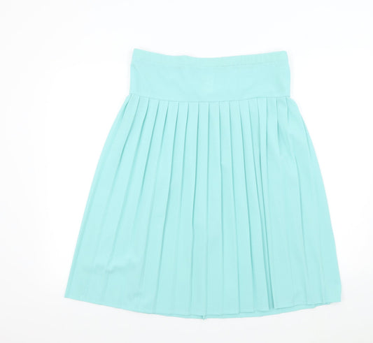 Rembrandt Womens Blue   Pleated Skirt Size 10