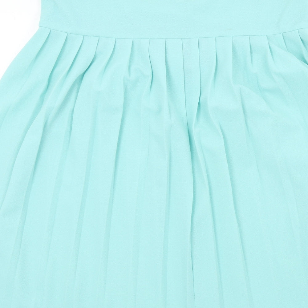 Rembrandt Womens Blue   Pleated Skirt Size 10