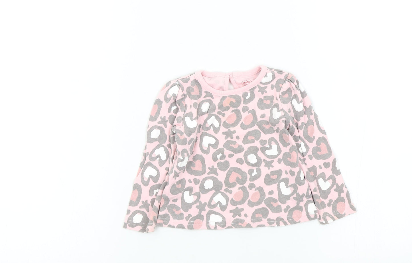 Studio Girls Pink Camouflage  Pullover Jumper Size 9-12 Months