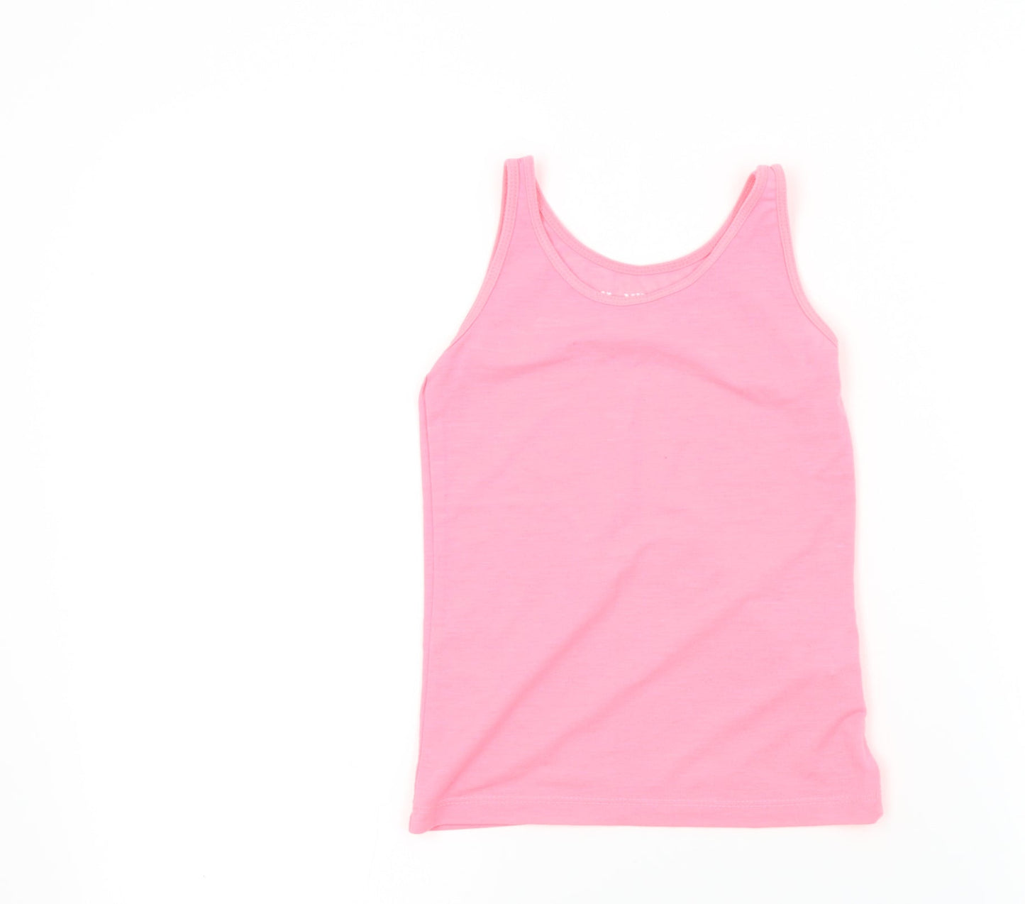 YD Girls Pink Colourblock  Basic T-Shirt Size 7-8 Years