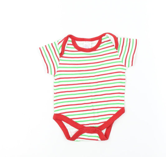 santers little helper Baby Multicoloured Striped  Babygrow One-Piece Size 3-6 Months