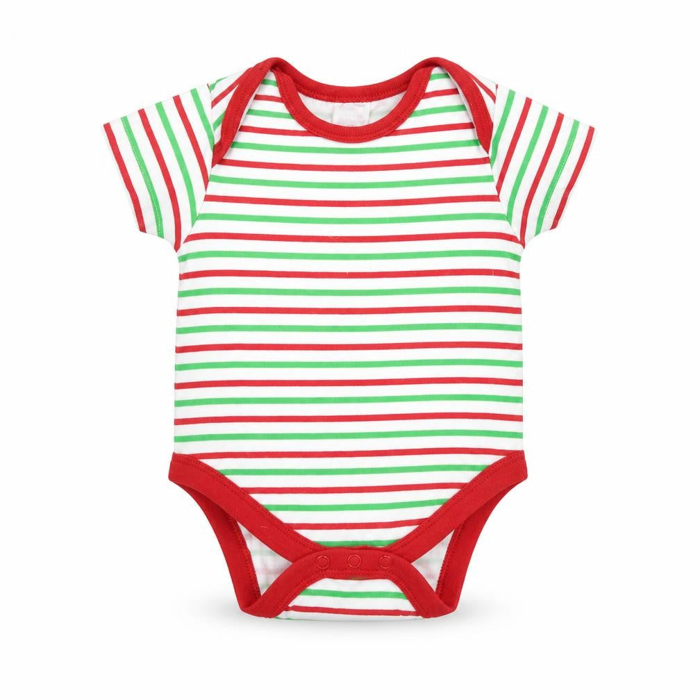 santers little helper Baby Multicoloured Striped  Babygrow One-Piece Size 3-6 Months