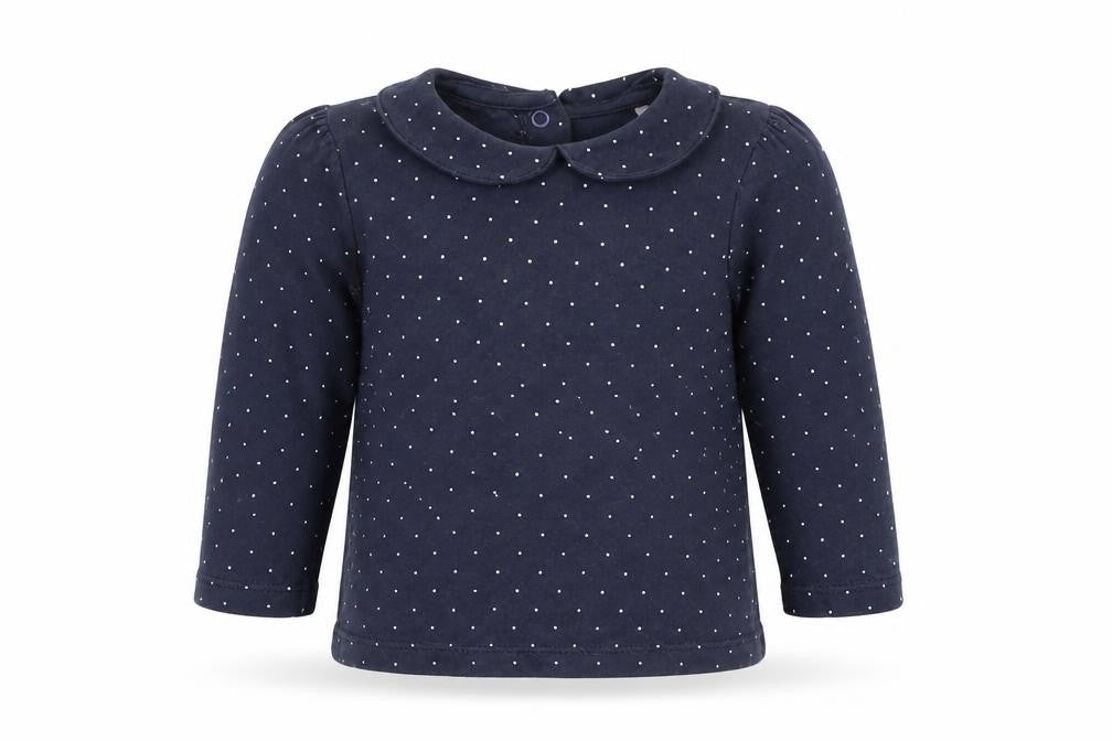 Nutmeg Girls Blue Colourblock  Basic T-Shirt Size 3-6 Months