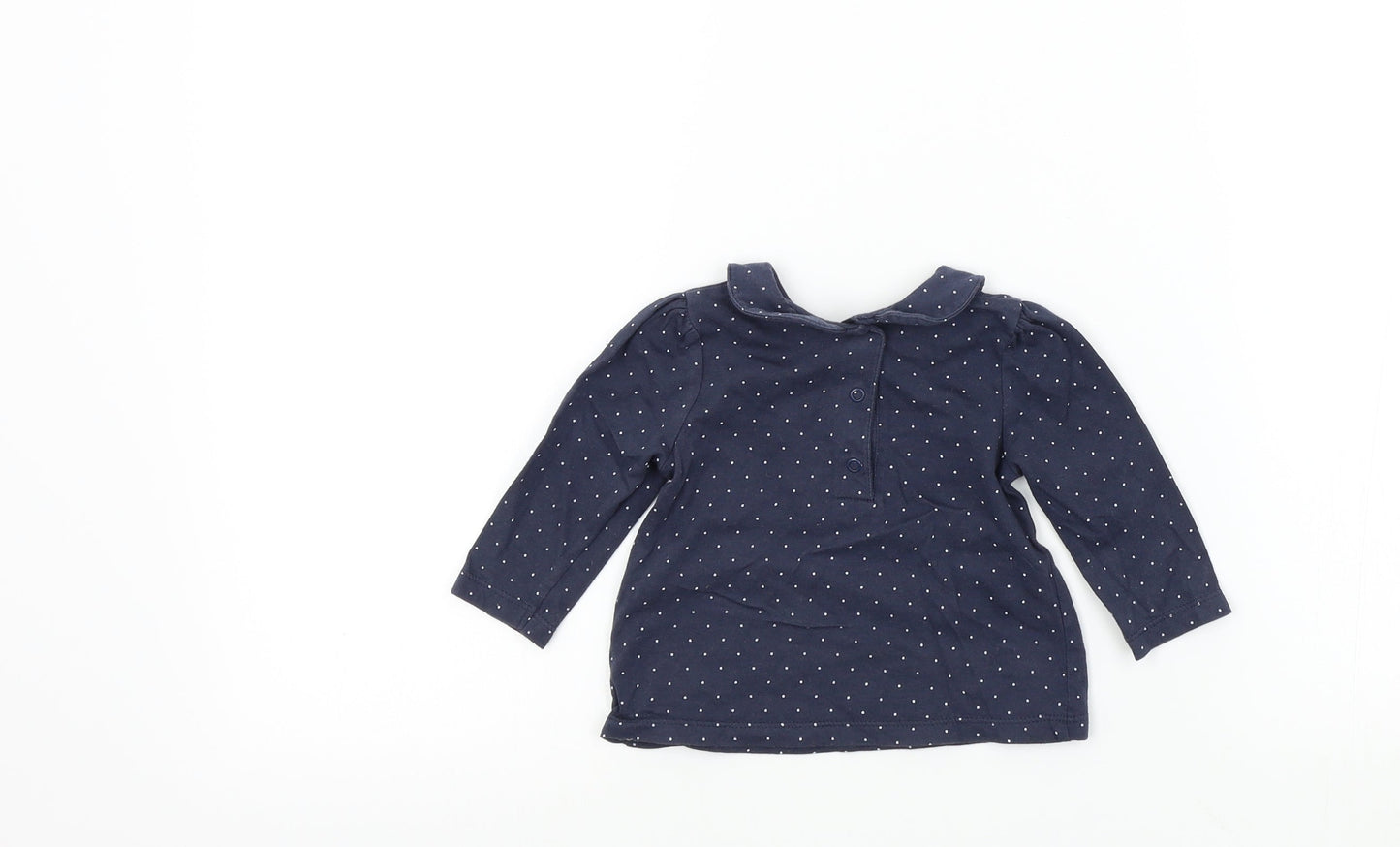 Nutmeg Girls Blue Colourblock  Basic T-Shirt Size 3-6 Months