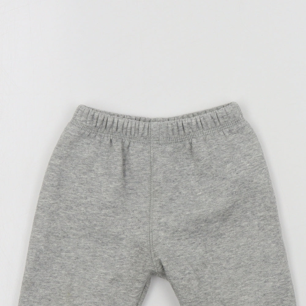 Preworn Boys Grey Colourblock  Cropped Trousers Size 12 Months