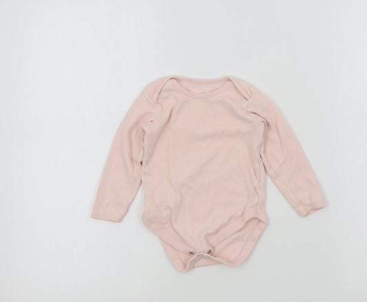 George Girls Pink Colourblock  Babygrow One-Piece Size 12-18 Months