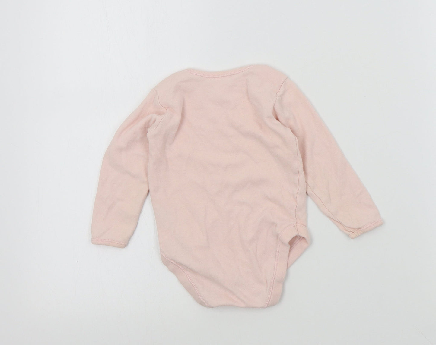 George Girls Pink Colourblock  Babygrow One-Piece Size 12-18 Months