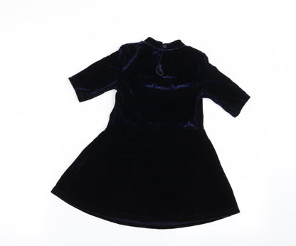 Next Girls Blue   Fit & Flare  Size 3 Years