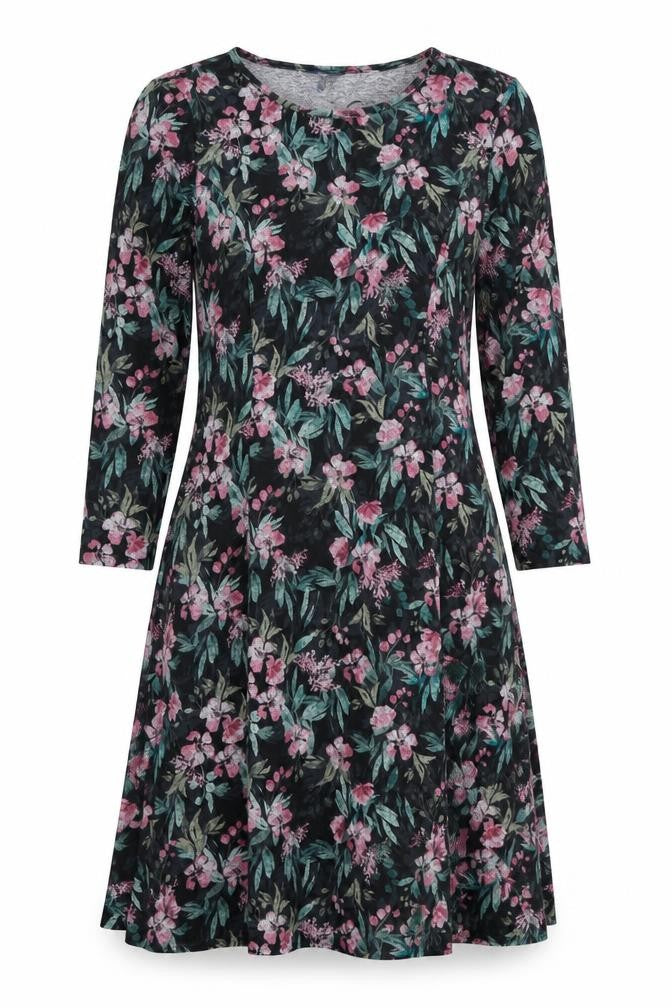 Cotton Traders Womens Multicoloured Floral  Fit & Flare  Size 12