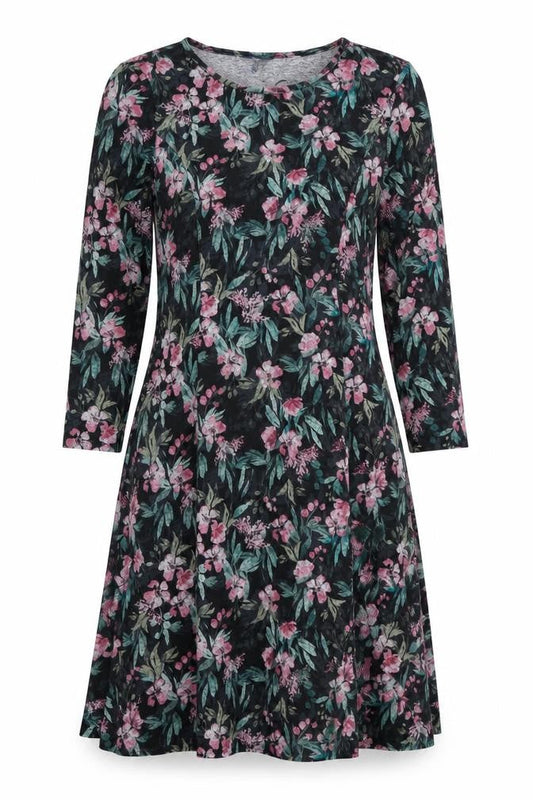 Cotton Traders Womens Multicoloured Floral  Fit & Flare  Size 12