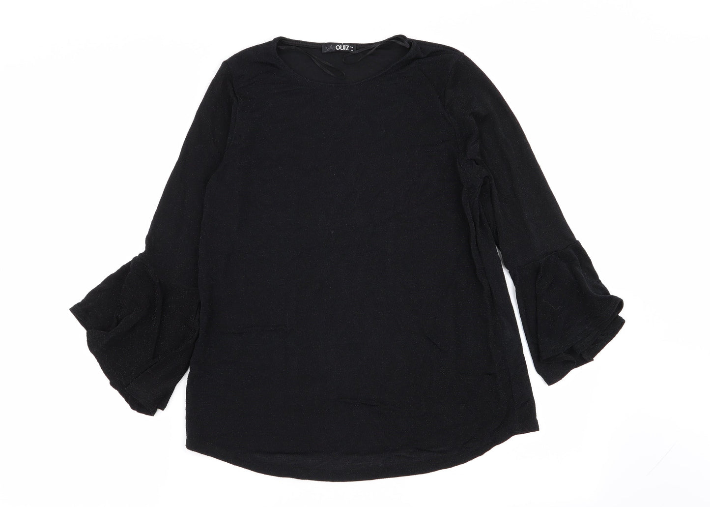 Quiz Womens Black   Basic T-Shirt Size 10