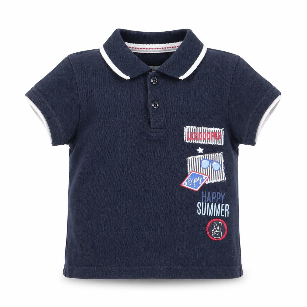 Lee Cooper Boys Blue   Basic Polo Size 18-24 Months