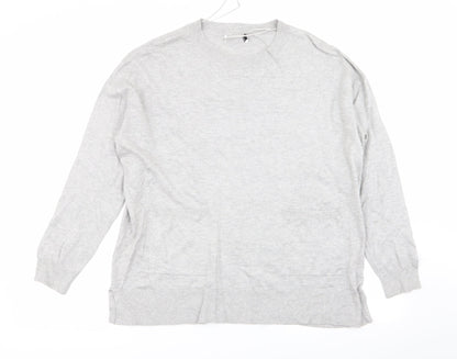 Additional front view of Gallery women’s grey jumper, size M